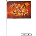 Флаг 9 мая " Basir " 20*30см на палочке, искусственный шелк