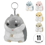 Мягкая игрушка-брелок " KWELT " Хомячок, 11см, ассорти