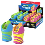 Точилка " Erich Krause " Cyber Sport ассорти, 2 отверстия с контейнером, система Total Clean