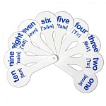 Грамматический веер " Пчелка " английские цифры, 1-10, упаковка с европодвесом