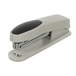 Степлер №10 на 10л " KW-trio " Full-Strip Trio 100скоб пластик/металл, противоскользящая резиновая вставка, один режим скрепления скоб, глубина закладки бумаги 58мм, светло-серый, картонная упаковка