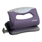 Дырокол на 10л " deVente " Marandi пластиковый, противоскользящая каучуковая вставка, встроенная линейка со шкалой, лавандовый