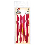 Набор стеков для лепки " Луч " Школа творчества, 4 шт