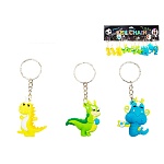 Брелок для ключей  " Tukzar " Дракончик, ассорти, резина, с петлей, металлическое кольцо, пакет, европодвес