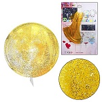 Шар латексный " KWELT " 20"/50см Bobo прозрачный с золотым глиттером
