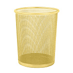 Корзина для мусора " KWELT " 12л металлическая, сетчатая, золото