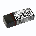Ластик " Луч " Л3 45*19*10мм, черный, картонный держатель