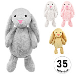 Мягкая игрушка " KWELT " Зайчишка, 22см, ассорти (без возможности выбора цвета), петелька для подвешивания