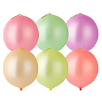 Шар латексный Панч-болл 18"/45см неон, ассорти из 10-12 цветов, шар-игрушка, имеющий на верхушке прикрепленную резинку, позволяющую им играть