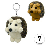 Мягкая игрушка-брелок " KWELT " Ёжик, 7см, ассорти