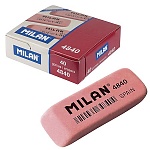 Ластик " Milan " каучуковый, скошенной формы, розовый, 52*19*8мм