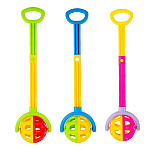 Каталка пластиковая " Совтехстром " Шар, в сетке 59*16*12см, ассорти