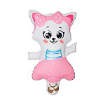 Шар фольгированный фигурный 38"/96 см Кошка танцующая