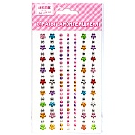 Набор страз самоклеющихся " deVente " Flowers and diamonds, Цвет ассорти, акриловые, пластиковый пакет с европодвесом