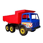 Машинка " Лена " Самосвал Мерседес 3-х осный, пластик, 41см