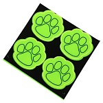 Набор фликеров " deVente " наклейки Paw 4шт 50*50мм, пакет, европодвес