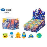 Набор ластиков " Basir " Космос, 5*2*3см, фигурные, ассорти, 6шт, пластиковая упаковка