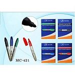 Маркер " Basir " черный 2мм пулевидный наконечник перманентный