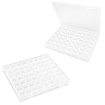 Контейнер пластиковый (таблетница), 56 секций, 21*17*2,5см, 14 съемных ячеек " KWELT " пакет