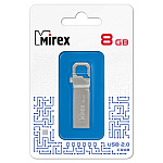 Флеш-диск " Mirex " 8GB Crab серебряный USB 2.0