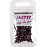 Бисер " deVente " Diy Metallic круглый, непрозрачный металлизированный, 2мм, 10гр, фиолетовый, пакет, европодвес