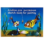 Альбом А4 40л " Лилия Холдинг " Море, на скобе, обложка - мелованный картон, блок офсет 100г/м2