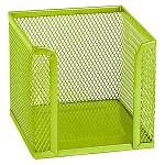 Бокс для бумаг " KWELT " 10*10*8см металлический, сетчатый, салатовый