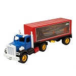 Машинка " Лена " Трейлер "Праздничный", пластик, 670*170*220мм, в пакете