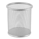 Стакан " KWELT " 9*9,5см, металлический сетчатый, круглый, серебро