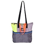 Сумка-шоппер " deVente " 33*40*8см Block Colours, Neon, 1 отделение, 4 боковых кармана, внутренний карман, высококачественный нейлон, 2 длинных ручки через плечо и 2 коротких ручки