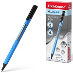 Ручка капиллярная " Erich Krause " Liquid F-20 черная 0,4мм, на водной основе