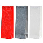 Пакет бумажный " Basir " 36*9*12см под бутылку, ассорти (без возможности выбора дизайна), ламинированный