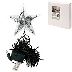 Гирлянда светодиодная с верхушкой " Миленд " 9м, 100 ламп, разноцветный свет, 8 режимов, 220В