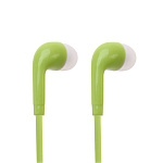 Наушники " FaisON " ES1 зелёные, внутриканальные, проводные, jack 3,5мм, длина - 1,2м