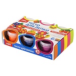 Тесто для лепки " Lori " Пластишка Набор №10 6 цв по 80гр в малой пластиковой банке с крышкой