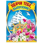 Плакат " Мир поздравлений " 941 А2 Удачи тебе, выпускник!