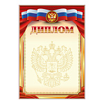 Диплом Российская символика без отделки, текст