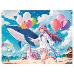 Картина по номерам " Рыжий кот " 30*40см Аниме. Летнее настроение, состав набора: 1 холст с эскизом на подрамнике, акриловые краски, кисть, крепеж, картонная упаковка