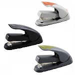 Степлер №24/6, 26/6 на 40л " KW-trio " Soft-Touch 100скоб пластиковый, противоскользящая резиновая вставка, два режима скрепления скоб, глубина закладки бумаги 60мм, металлический механизм подачи скоб, ассорти (без возможности выбора цвета), картонная упа