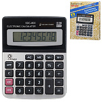 Калькулятор настольный 8 разрядов " Basir " SDC-800, 115*145*24мм, батарея, серый