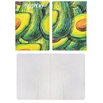 Обложка для паспорта " Миленд " Авокадо, 130*95мм, ПВХ, slim