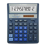 Калькулятор настольный 12 разрядов " Skainer " SK-777XBL, 157*200*32мм, двойное питание, синий