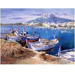 Постер магнитный 240*300мм " Морской залив " Винил, европодвес