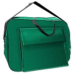 Сумка-планшет А3 (460*330*70мм) объемная, объемный карман снаружи горизонтальный на липучке 28,5*31,5см, зеленая, плечевой ремень 60-80см, ручки