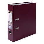 Папка-регистратор А4 " Expert Complete " Premier сборная 75мм бордовая, ПВХ, пластиковый карман со сменной этикеткой, металлическая окантовка
