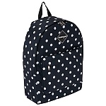 Рюкзак " Erich Krause " 29*39*13см EasyLine 17L Dots in Black, 1 отделение, карман на молнии, регулируемые лямки, ручка-петля