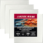 Холст " deVente " Art 15*15см белый, на подрамнике, хлопок, мелкое зерно, грунтованный