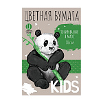 Бумага цветная А4 немелованная, 10л 10цв " Bruno Visconti " Kids, в папке