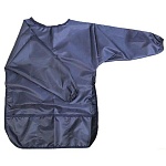 Накидка для рисования " deVente " 44*61см темно-синий, 3 кармана, длинные рукава, водоотталкивающая ткань