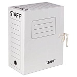 Папка архивная А4 150мм, 2 завязки, микрогофрокартон, до 1400л, белая